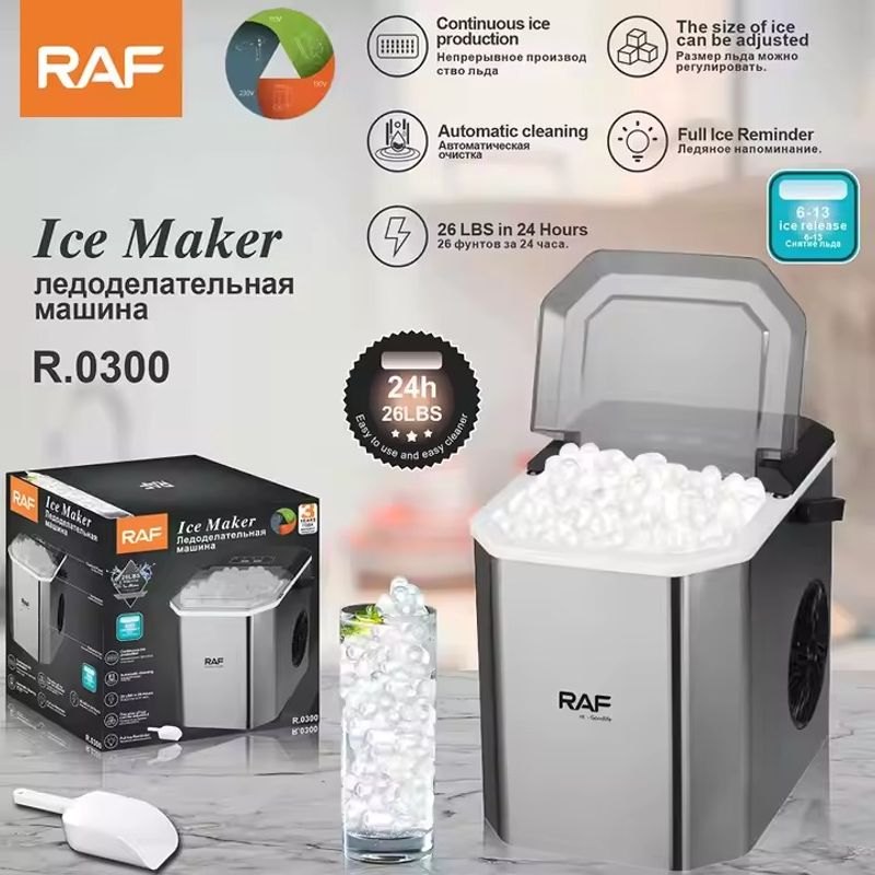 OEM - Máquina para Fabricar hielo de Encimera RAF Portátil Ajustable