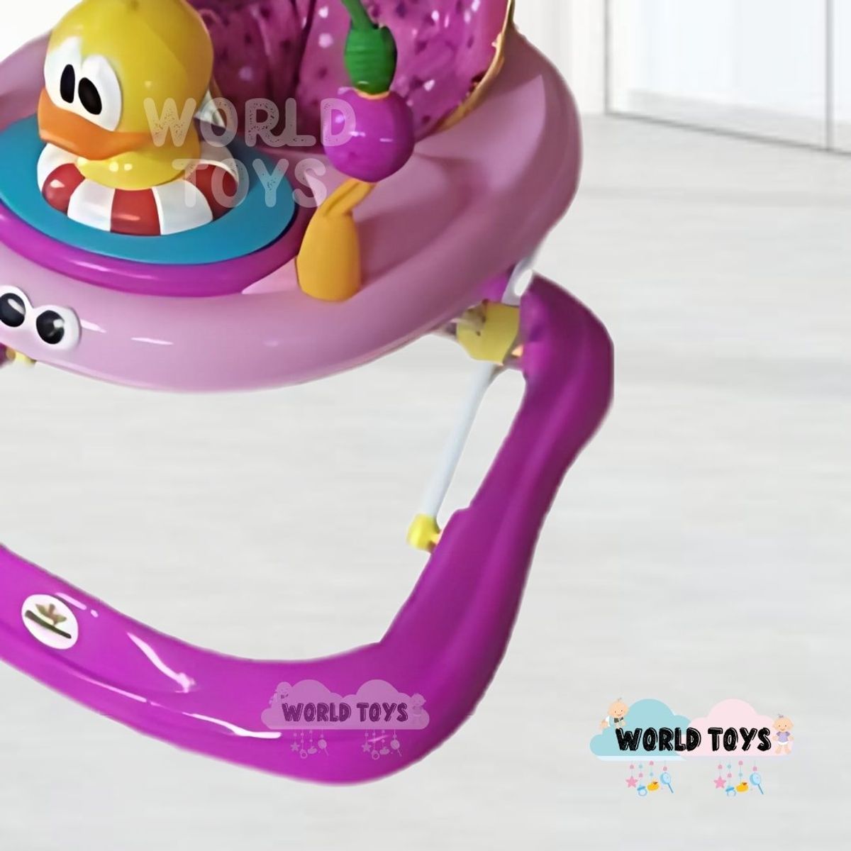Baby - Andador con Tablero Musical «DUCKY LUCKY» 3 en 1 Pink