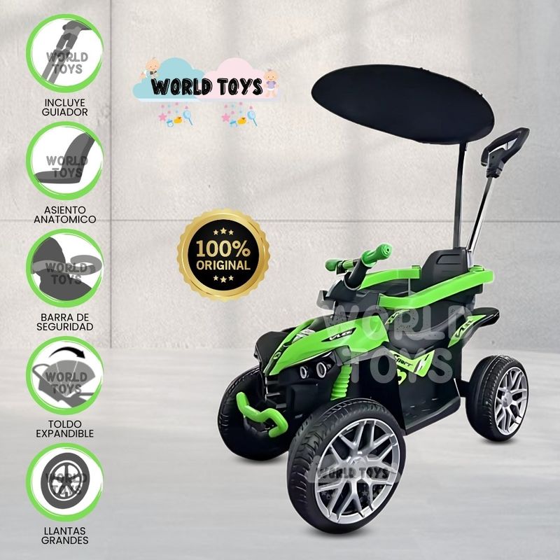 JEEP - Correpasillo Guiador JEEP «ATV BUGGIE» Green