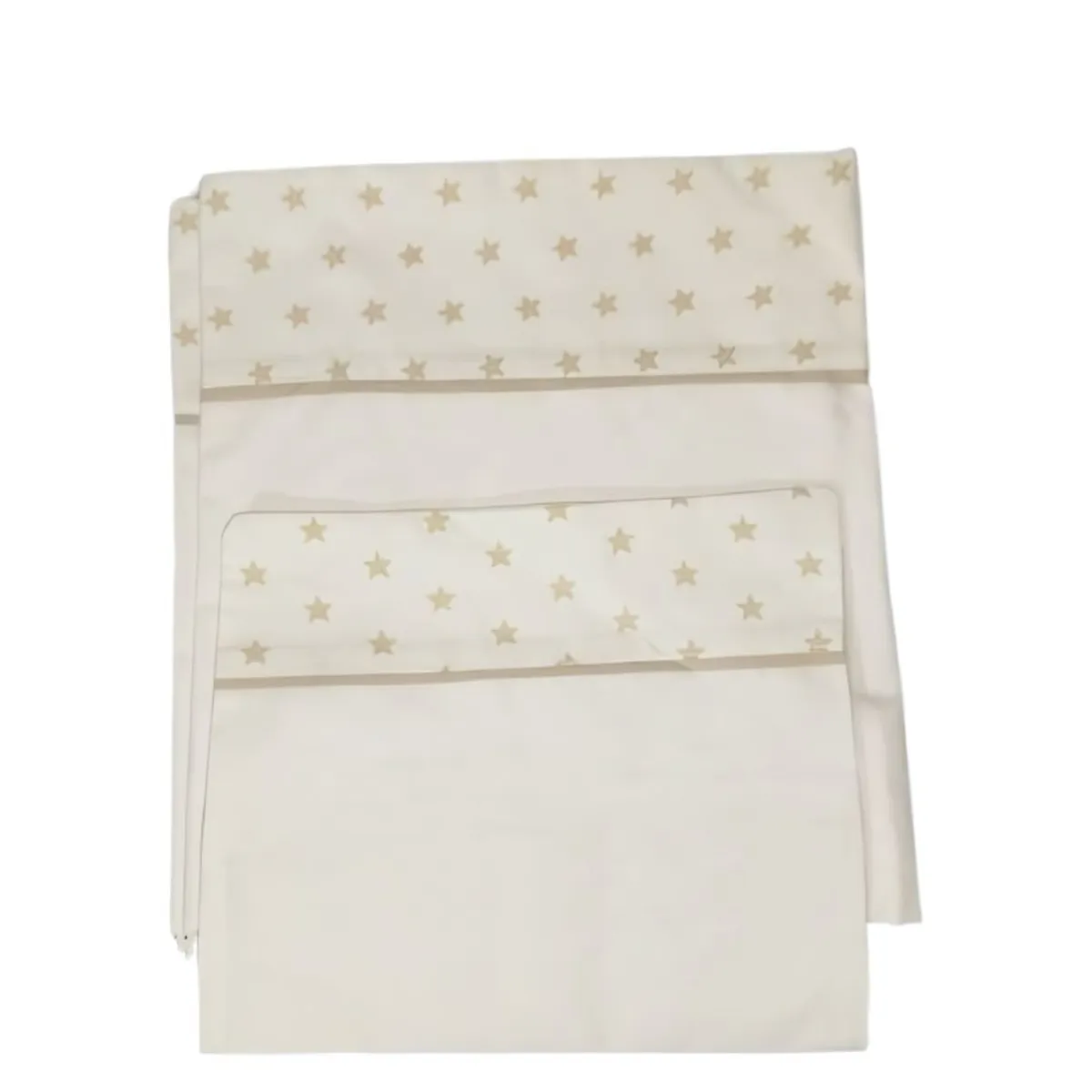 GENERICO - Sabanas de cuna - Juego - 3 piezas - Blanco -Niño