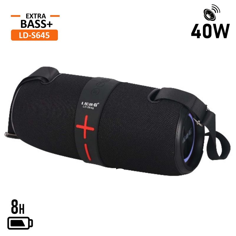 LIDIMI - Parlante Bluetooth Portátil Lidimi 40W LD-S645 Con Luces RGB