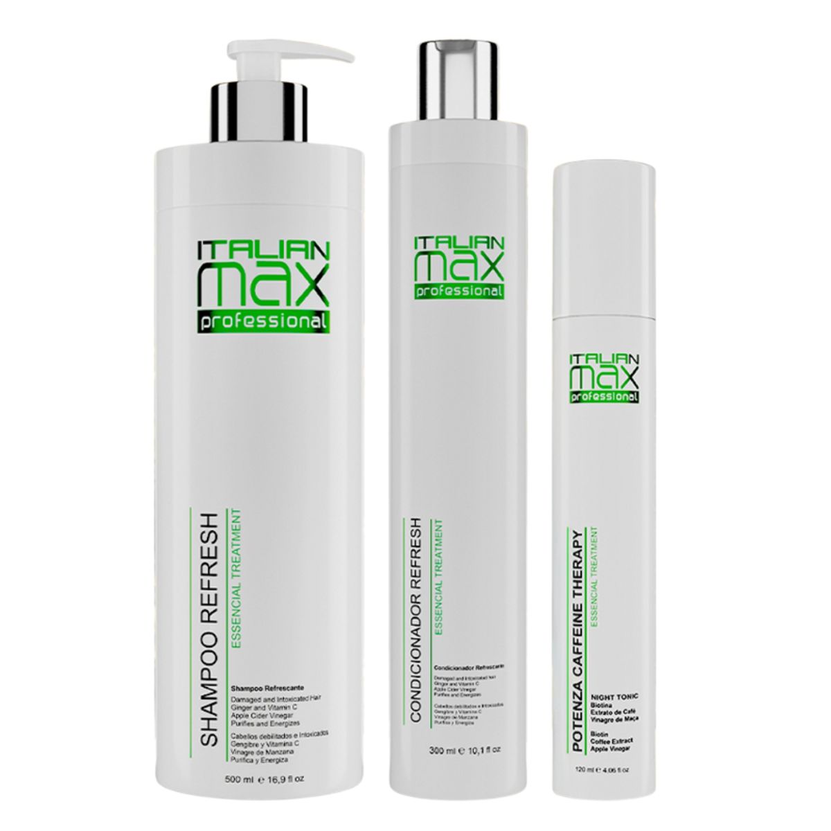 GENERICO - ITALIAN MAX - Essential Shampoo 500ml + Acondicionador 300ml + Tonic