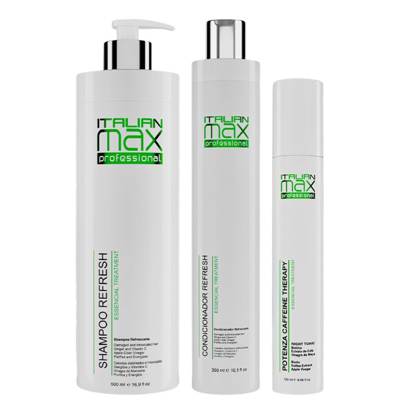 GENERICO - ITALIAN MAX - Essential Shampoo 500ml + Acondicionador 300ml + Tonic