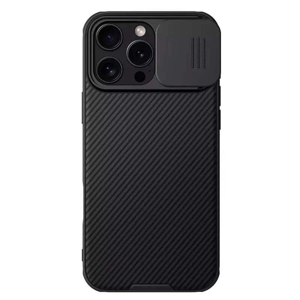 NILLKIN - Case Nillkin CamShield Magnetic para iPhone 16 Pro Max -Carcasa -Negro