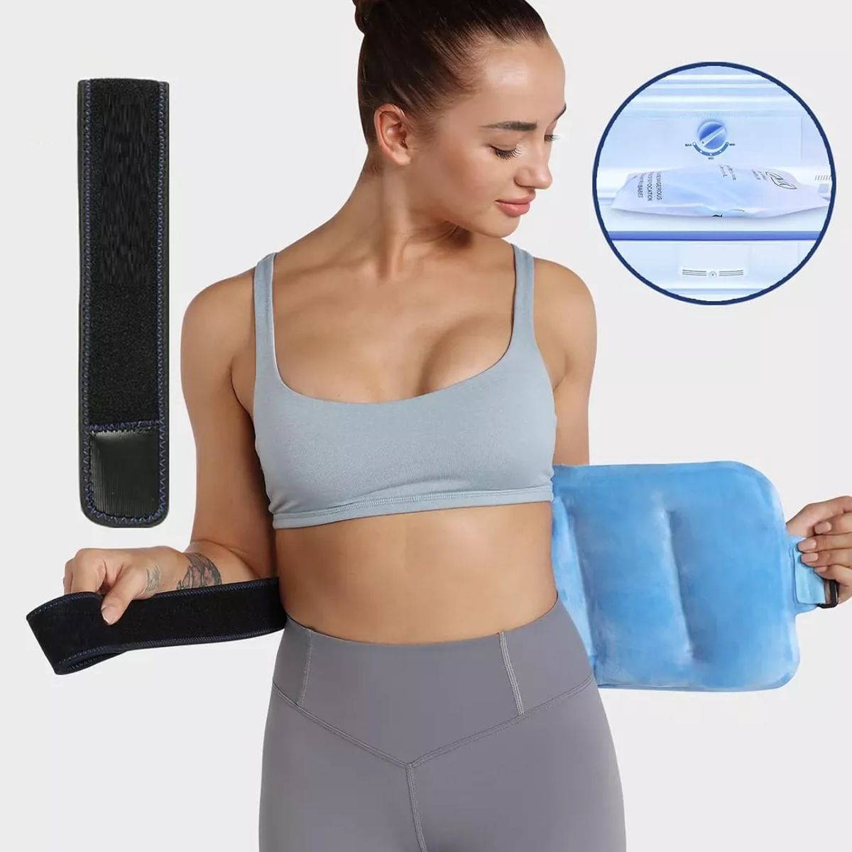 PERUMASSAGE - Compresa Lumbar con Gel Anticongelante Alivio del Dolor Muscular y Articular