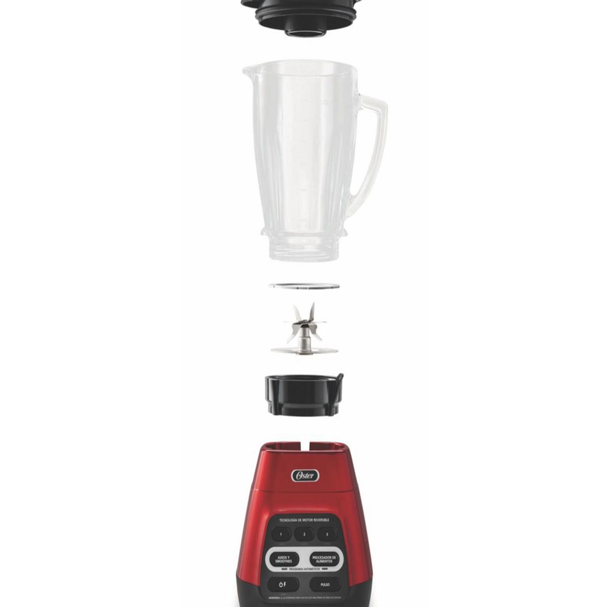 OSTER - Licuadora Oster 1000 Watts Reversible + Vaso BLSTPYG1310RBG (Nuevo)