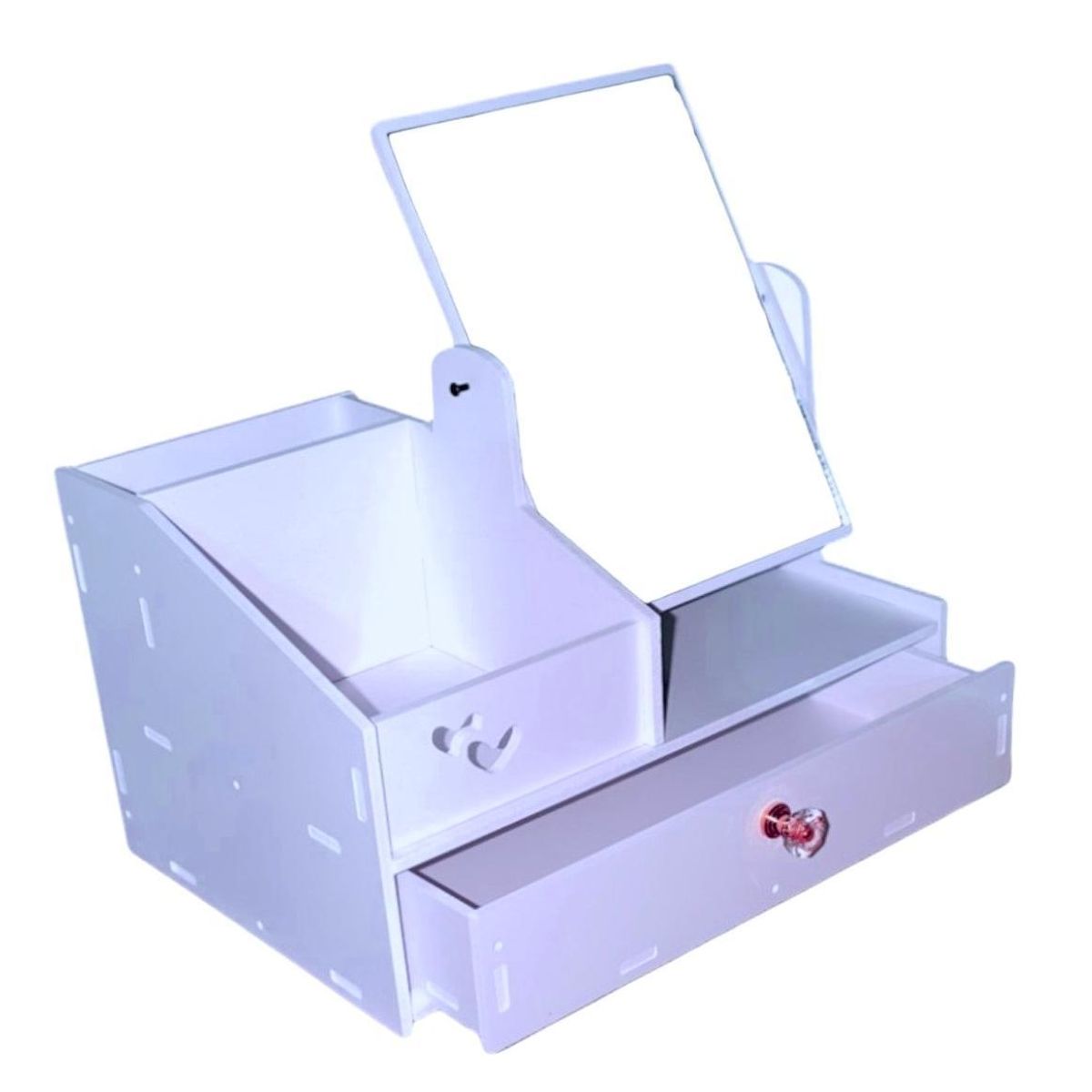 GENERICO - Organizador de maquillaje o multiusos corazón - cuadrado