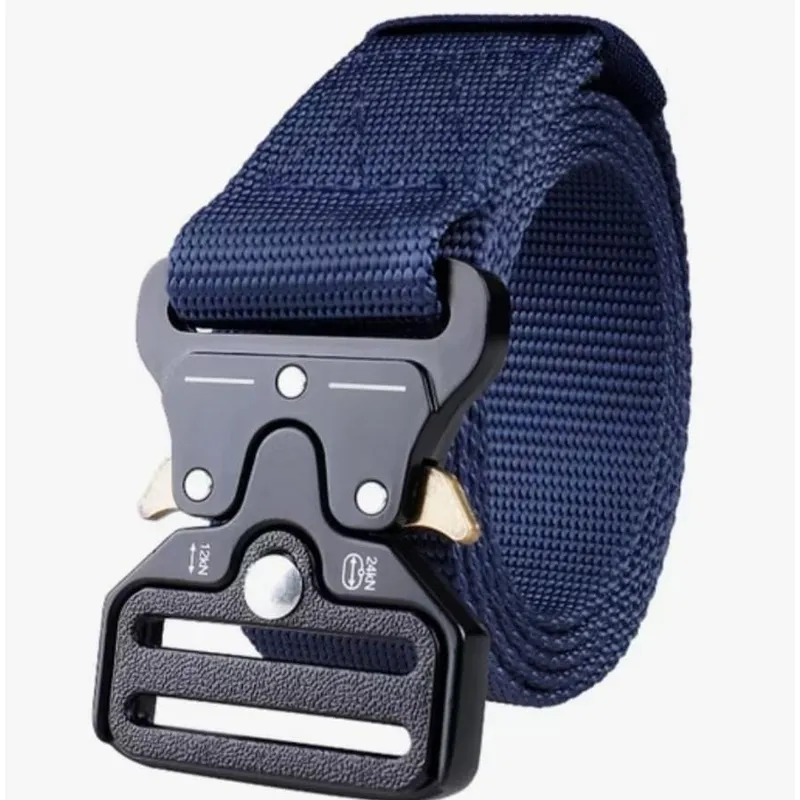 GENERICO - CINTURON TACTICO MILITAR   AZUL DE LIBERACION RAPIDA