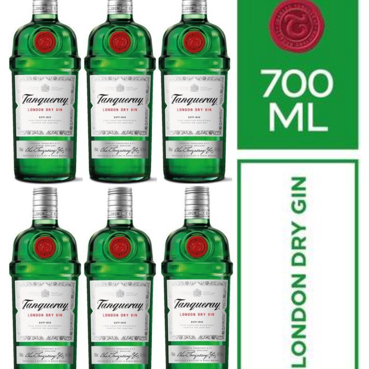 TANQUERAY - Gin Tanqueray London 700 ml - 6 UND