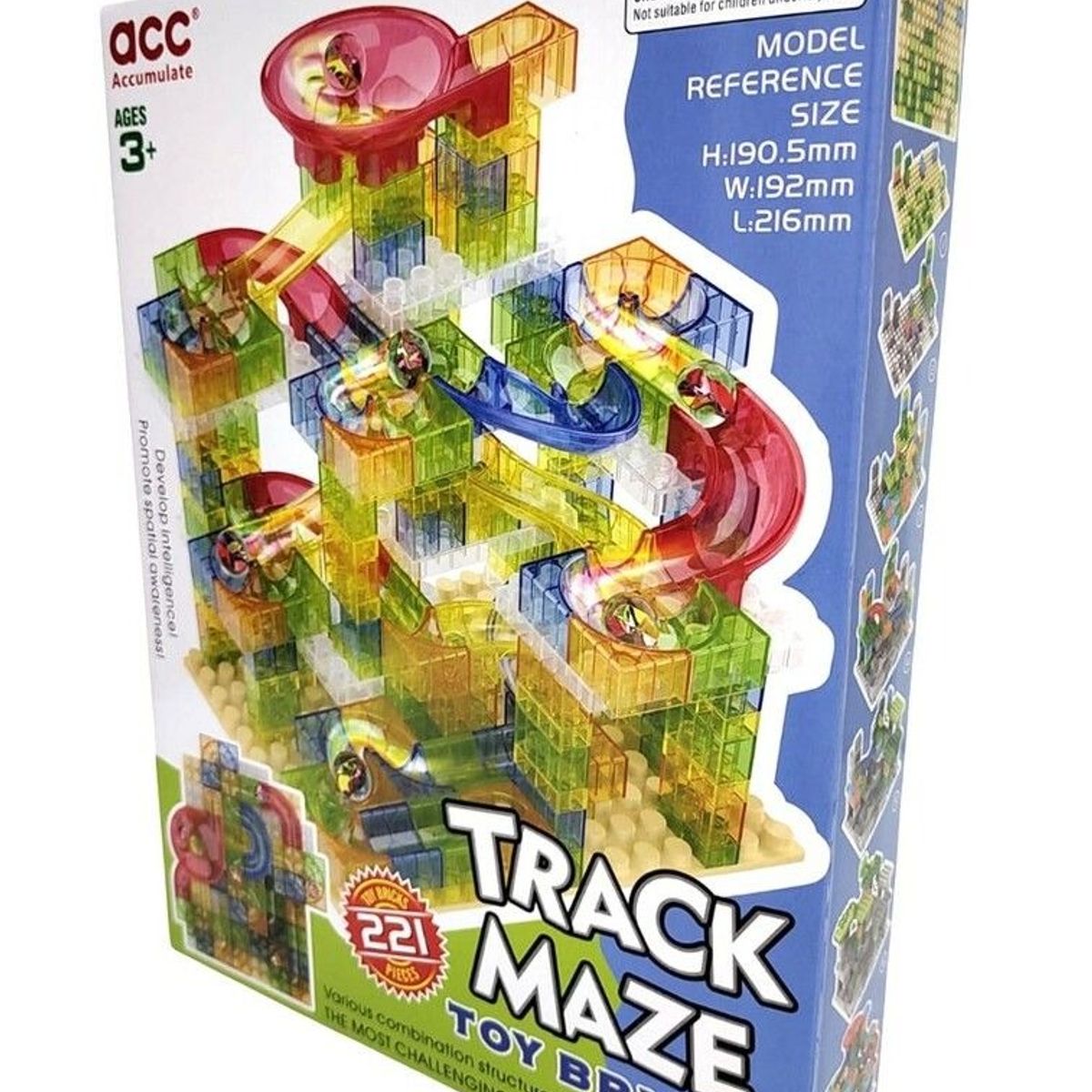 GENERICO - Juego Track Maze De 221 Piezas