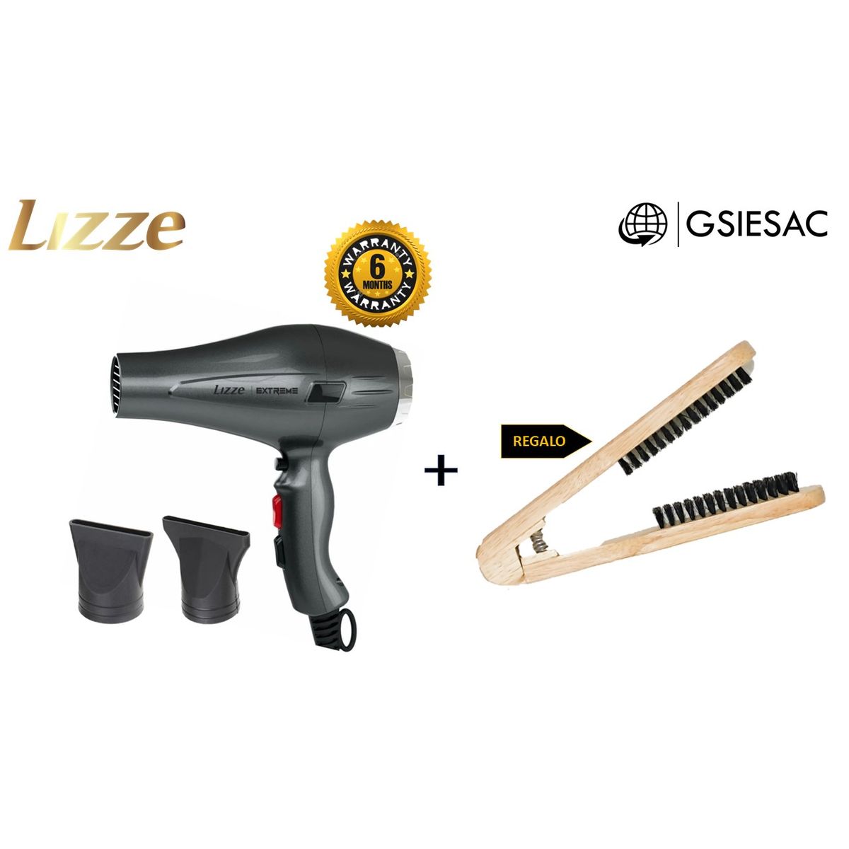 LIZZE - LIZZE PACK SECADORA EXTREME 2400W + REGALO CEPILLO ALISADOR
