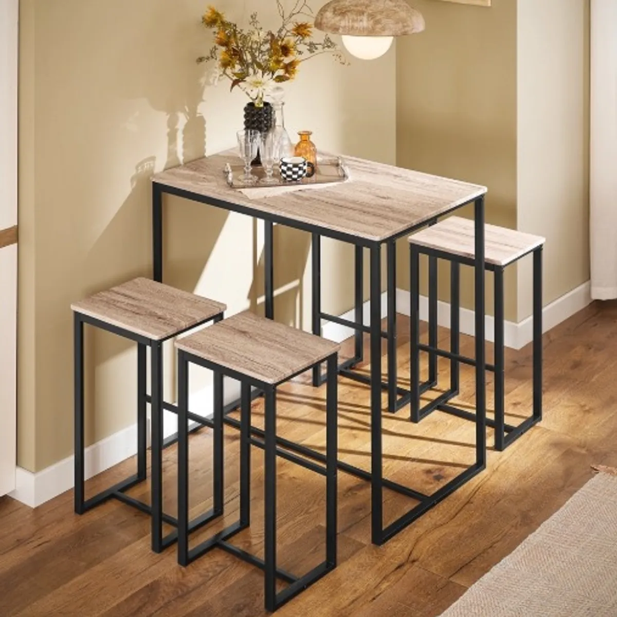 THE GRILL SHOP - Juego de Comedor Alto 5 Piezas