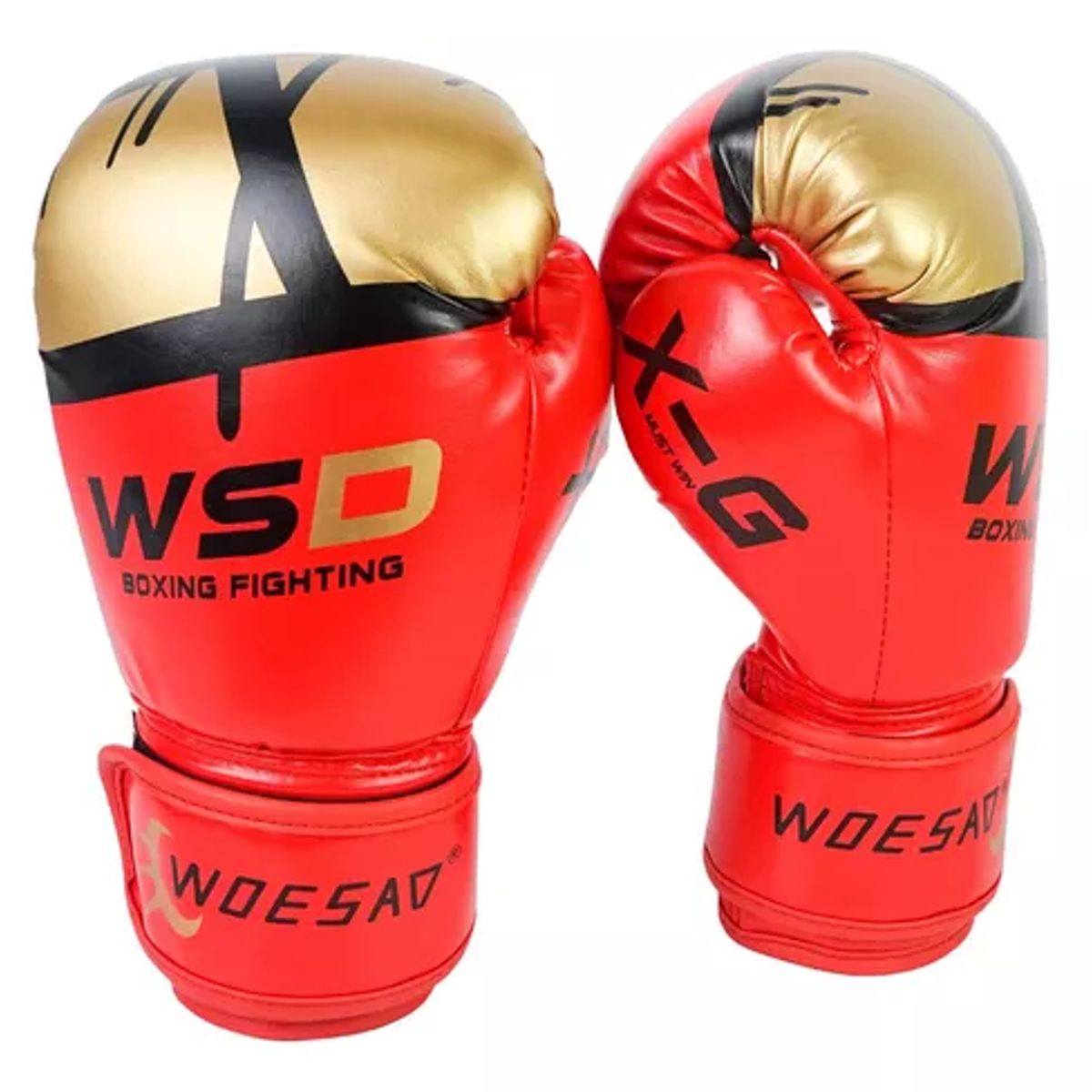 GENERICO - Guante De Box Profesional 12 Onzas WSD rojo Fitness