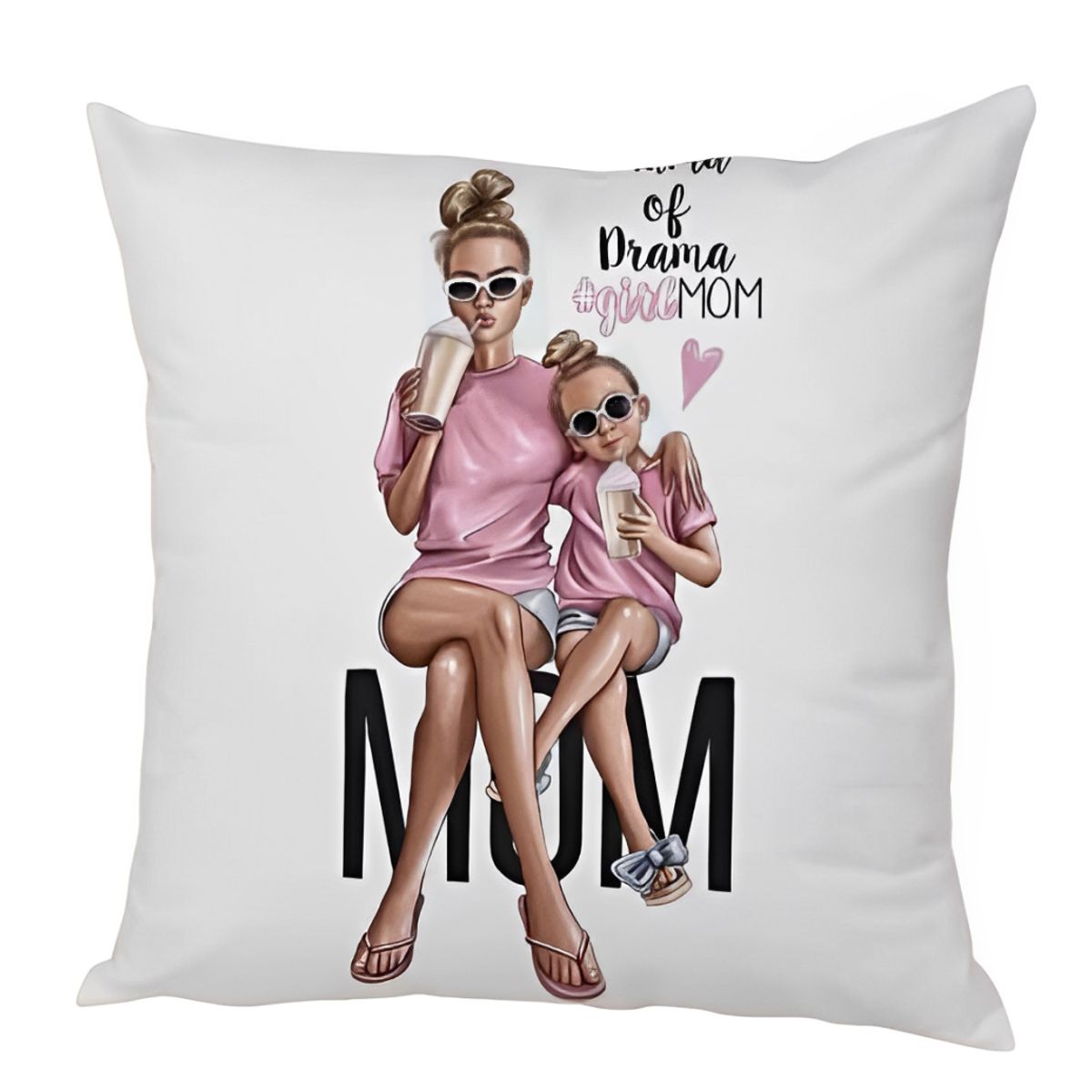 GENERICO - Cojín Diseño Dia de la madre 1  - Blanco