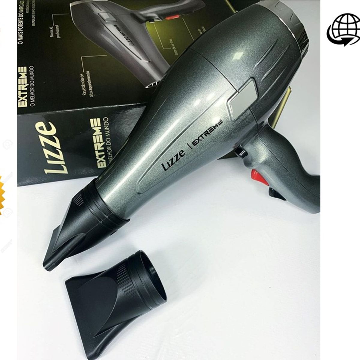 LIZZE - LIZZE PACK SECADORA EXTREME 2400W + REGALOCEPILLO PENACHO BLANCO N43