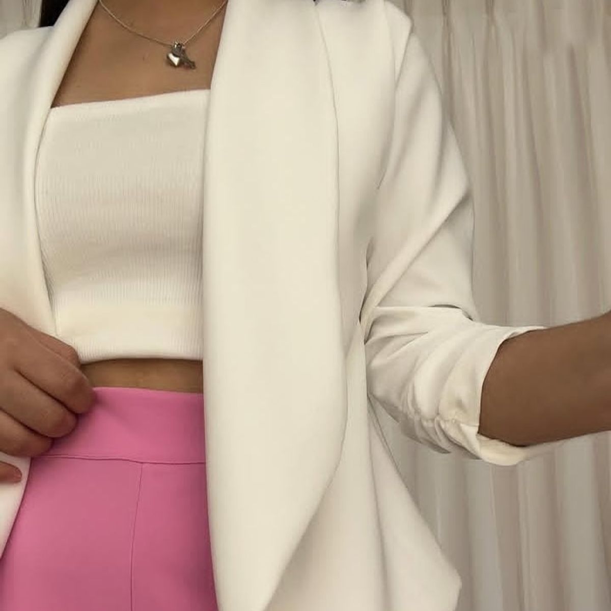 GENERICO - BLAZER ELEGANTE MANGA TRES CUARTOS PARA MUJER