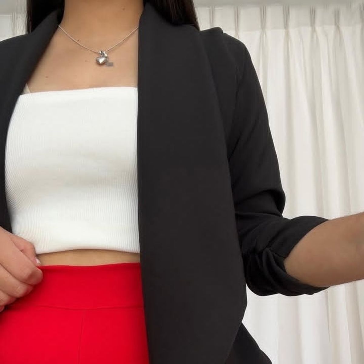 GENERICO - BLAZER ELEGANTE MANGA TRES CUARTOS PARA MUJER