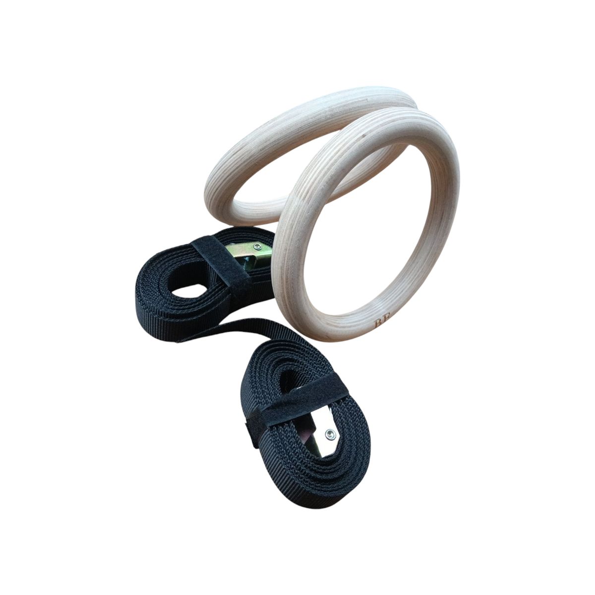 GENERICO - Anillas De Madera Aro Olimpico Gimnasia Crossfit Calistenia