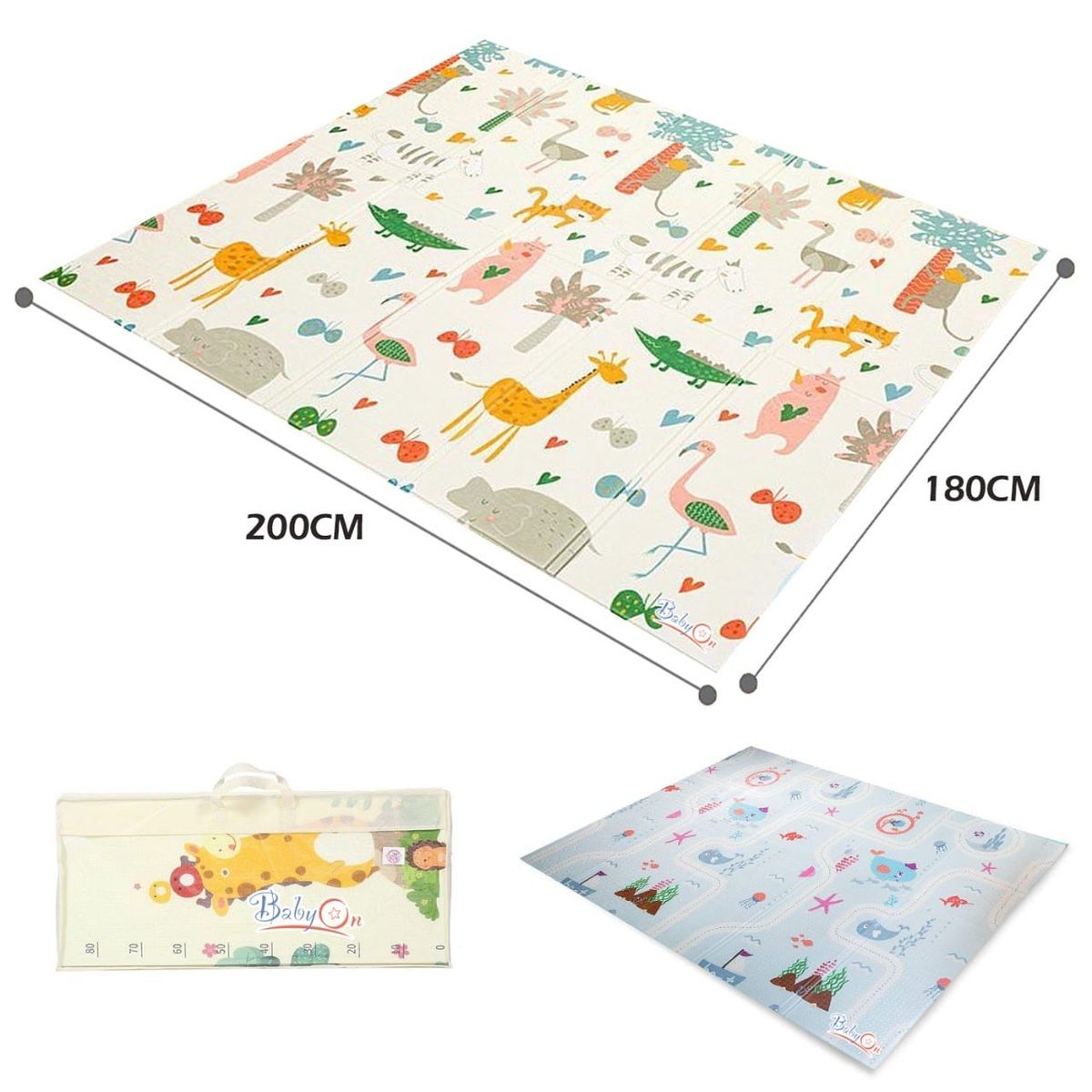 GENERICO - Tapete Antigolpes  De Doble Faz Para Bebes