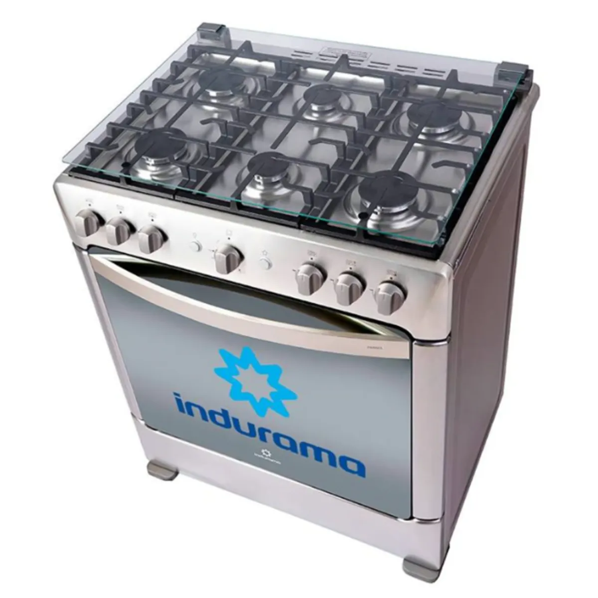 INDURAMA - Cocina Indurama a Gas 6 Hornillas PARMA ZAFIRO Croma