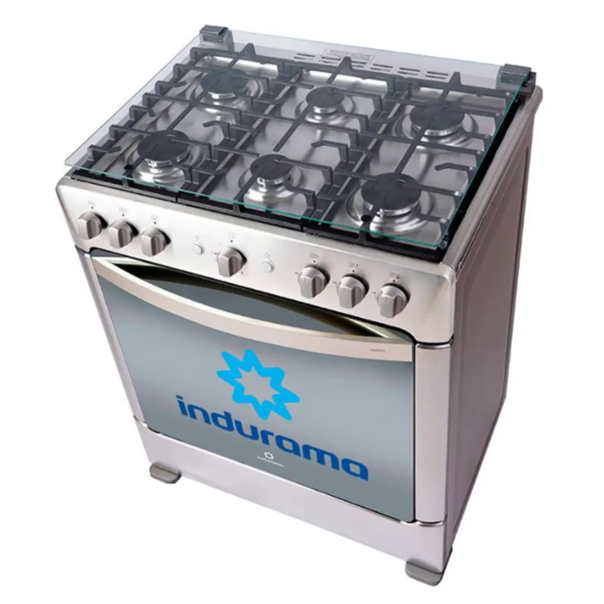 INDURAMA - Cocina Indurama a Gas 6 Hornillas PARMA ZAFIRO Croma
