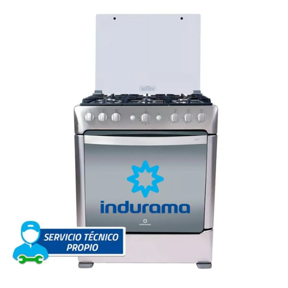 INDURAMA - Cocina Indurama a Gas 6 Hornillas PARMA ZAFIRO Croma