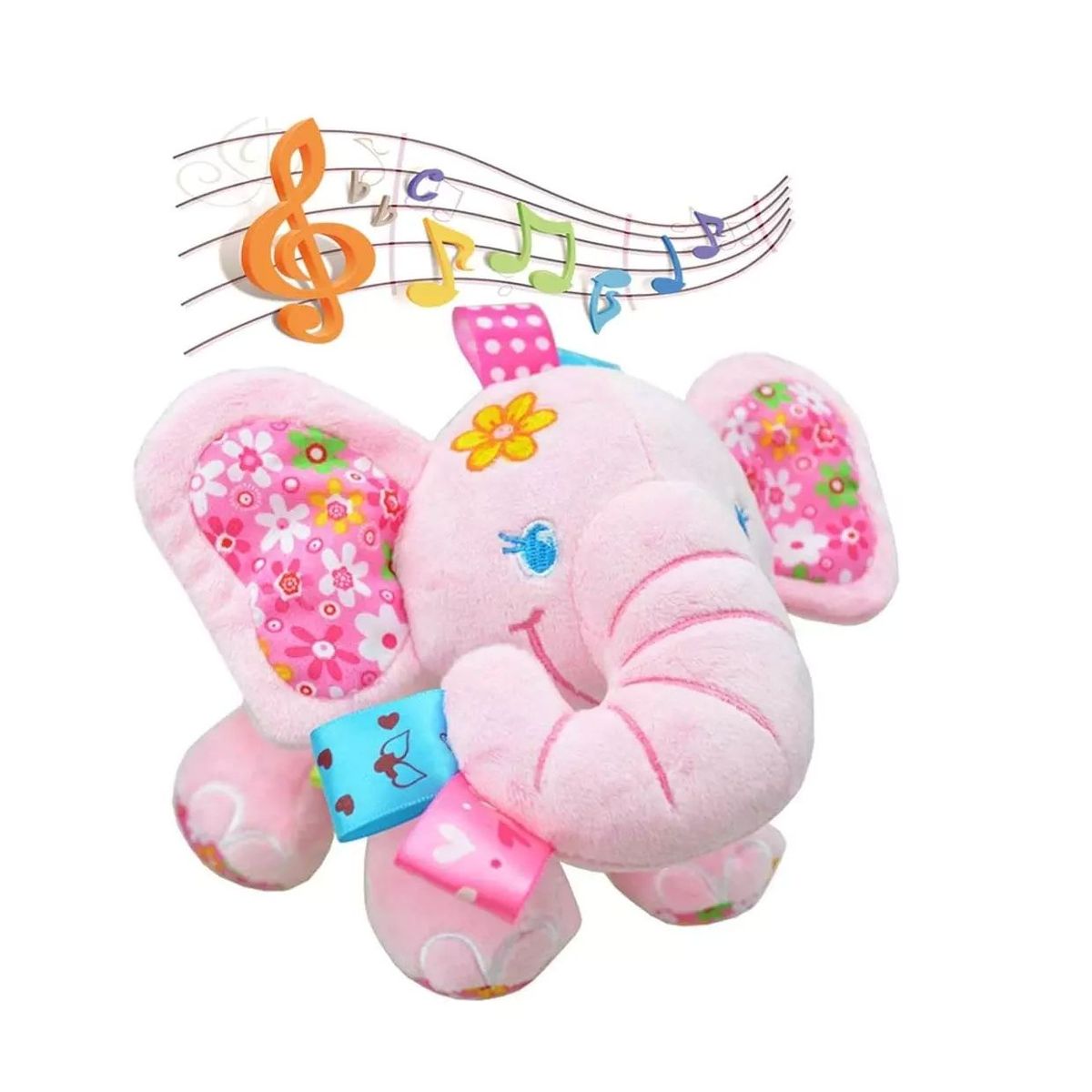 GENERICO - Peluche Sensorial con Melodía Baby Elephant
