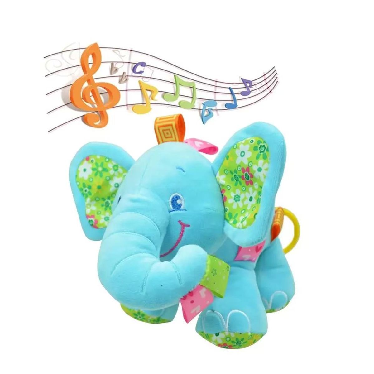 GENERICO - Peluche Sensorial con Melodía Baby Elephant