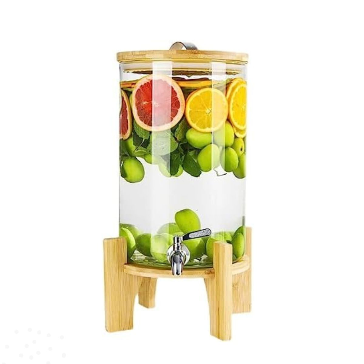 GENERICO - Dispensador de  bebida 8 Lt   con base de madera