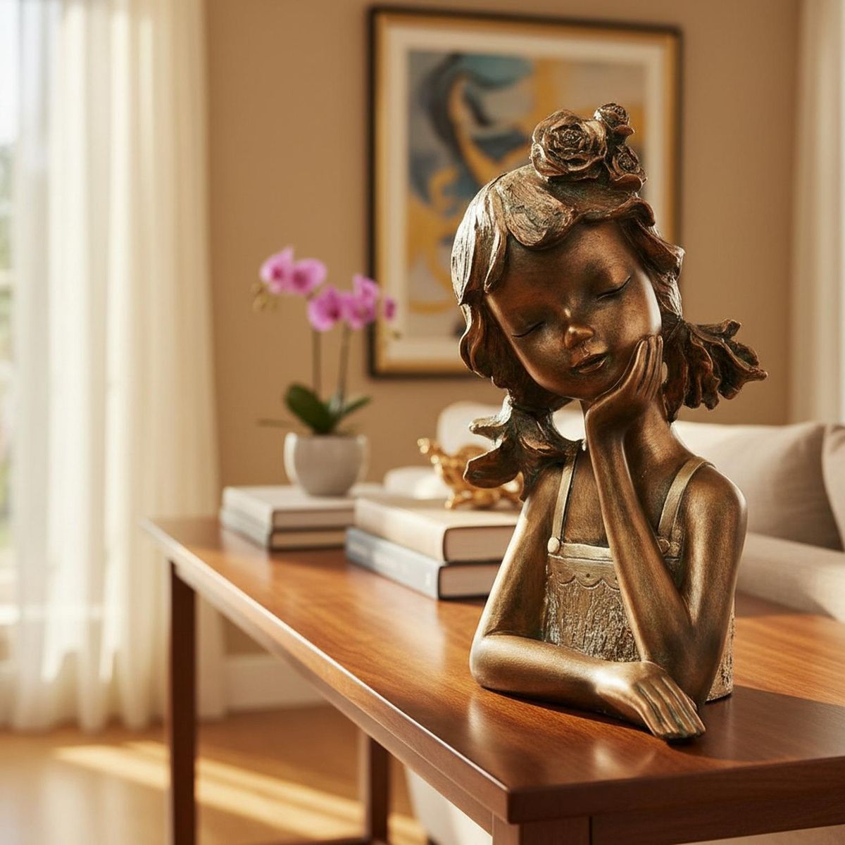 CONCEPTS LIFE - Adorno Niña Decor 18x17x30 cm