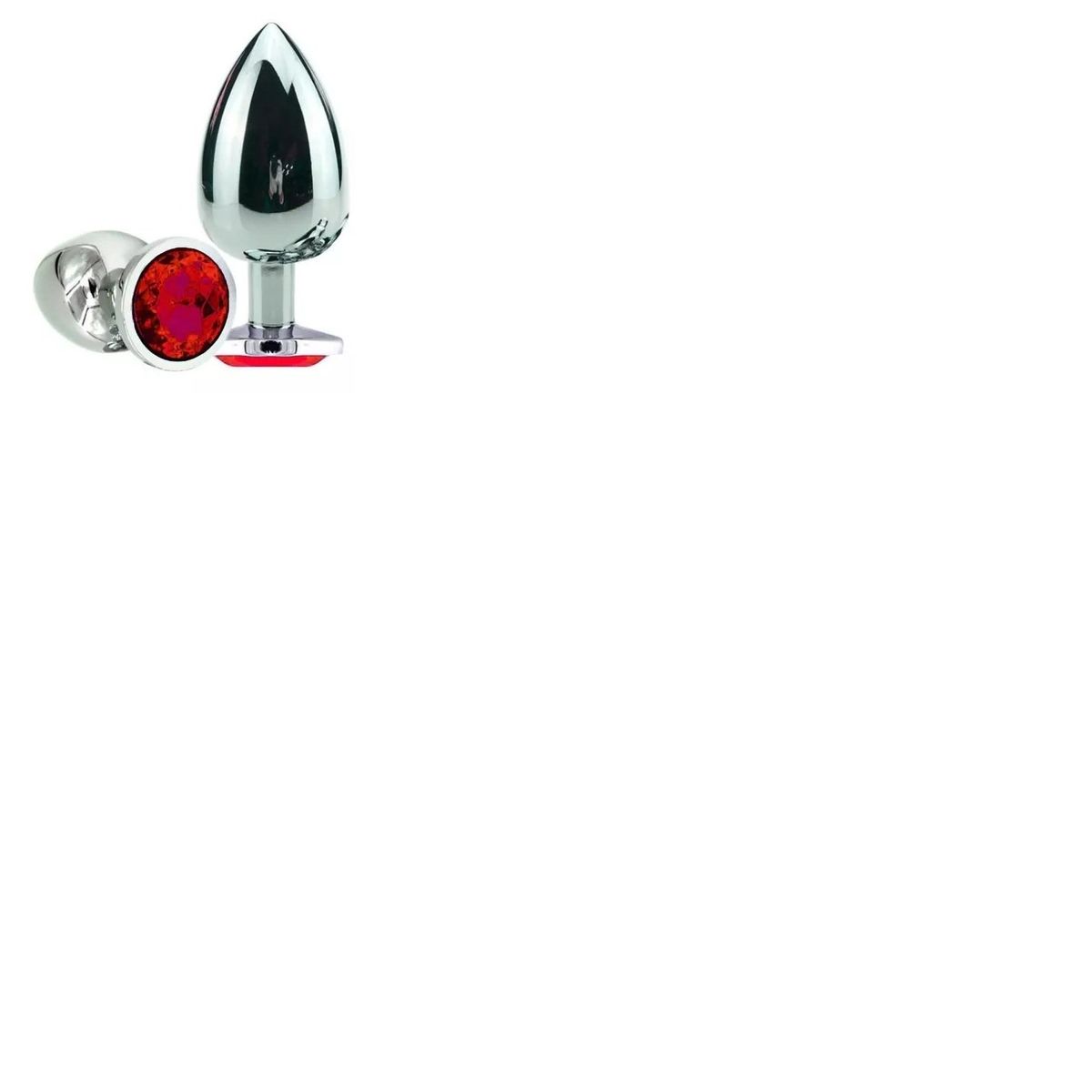 GENERICO - Plug Anal Gema Redondo Corazón Estilo Diamante Talla M