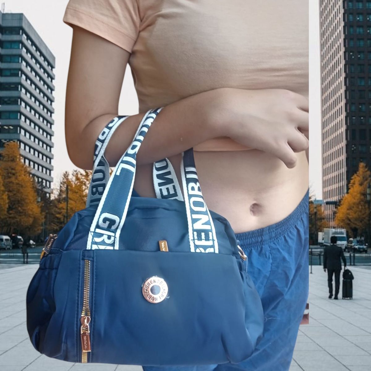 GENERICO - MORRAL MUJER CASUAL AZUL GRENOBIL