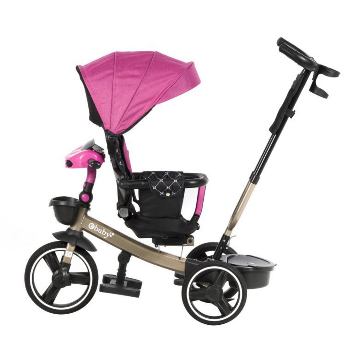 EBABY - Triciclo para niños Musical con luces Santorini Rosado