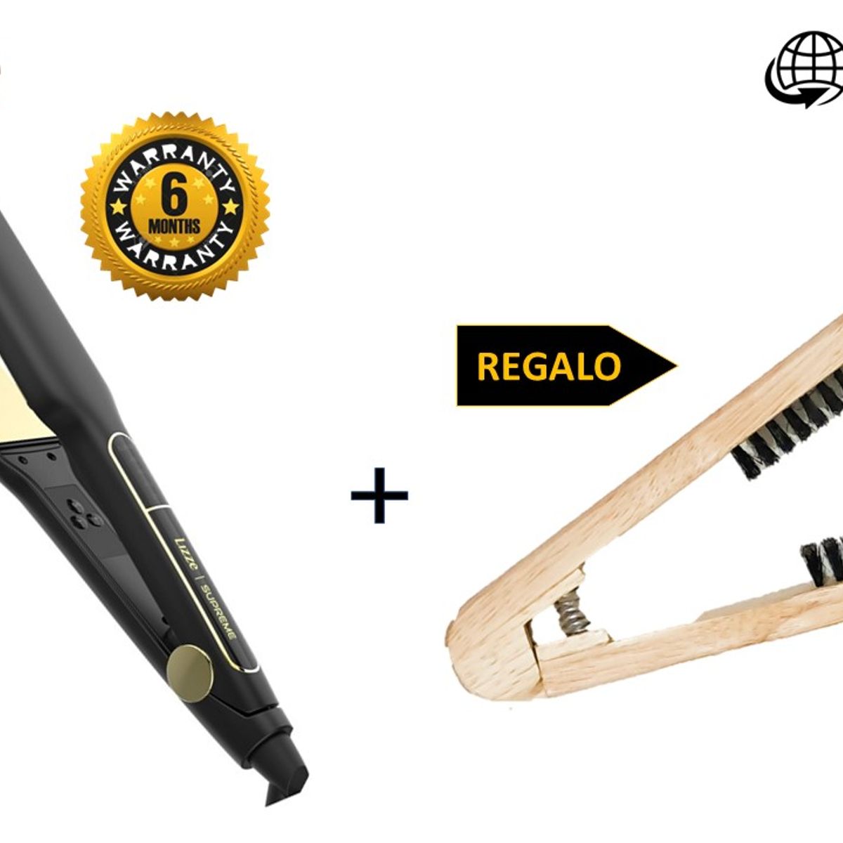 LIZZE - LIZZE PACK PLANCHA SUPREME TOP LINE + REGALO CEPILLO ALISADOR