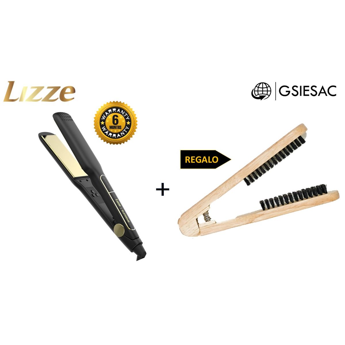 LIZZE - LIZZE PACK PLANCHA SUPREME TOP LINE + REGALO CEPILLO ALISADOR
