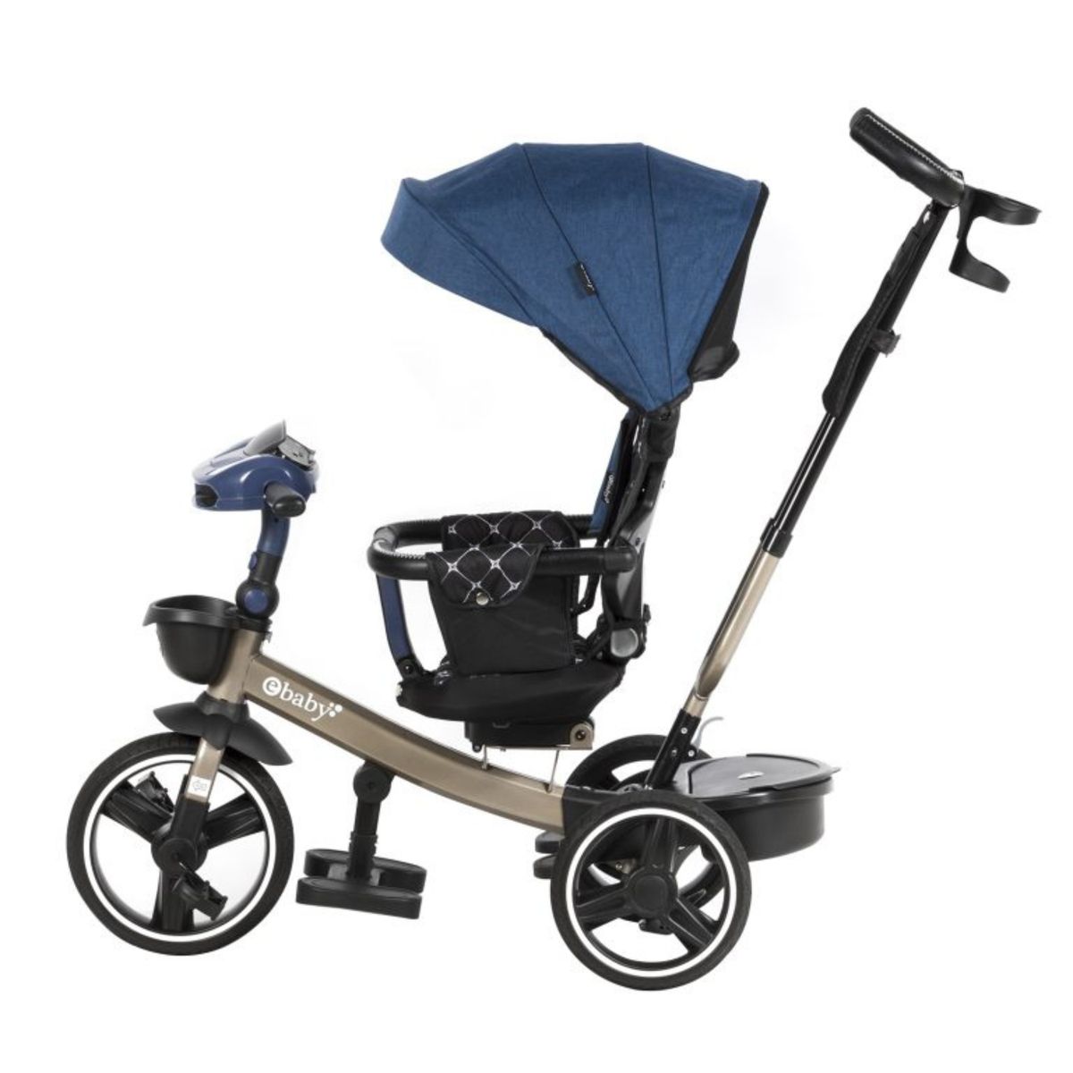 EBABY - Triciclo para niños Musical con luces Santorini Azul