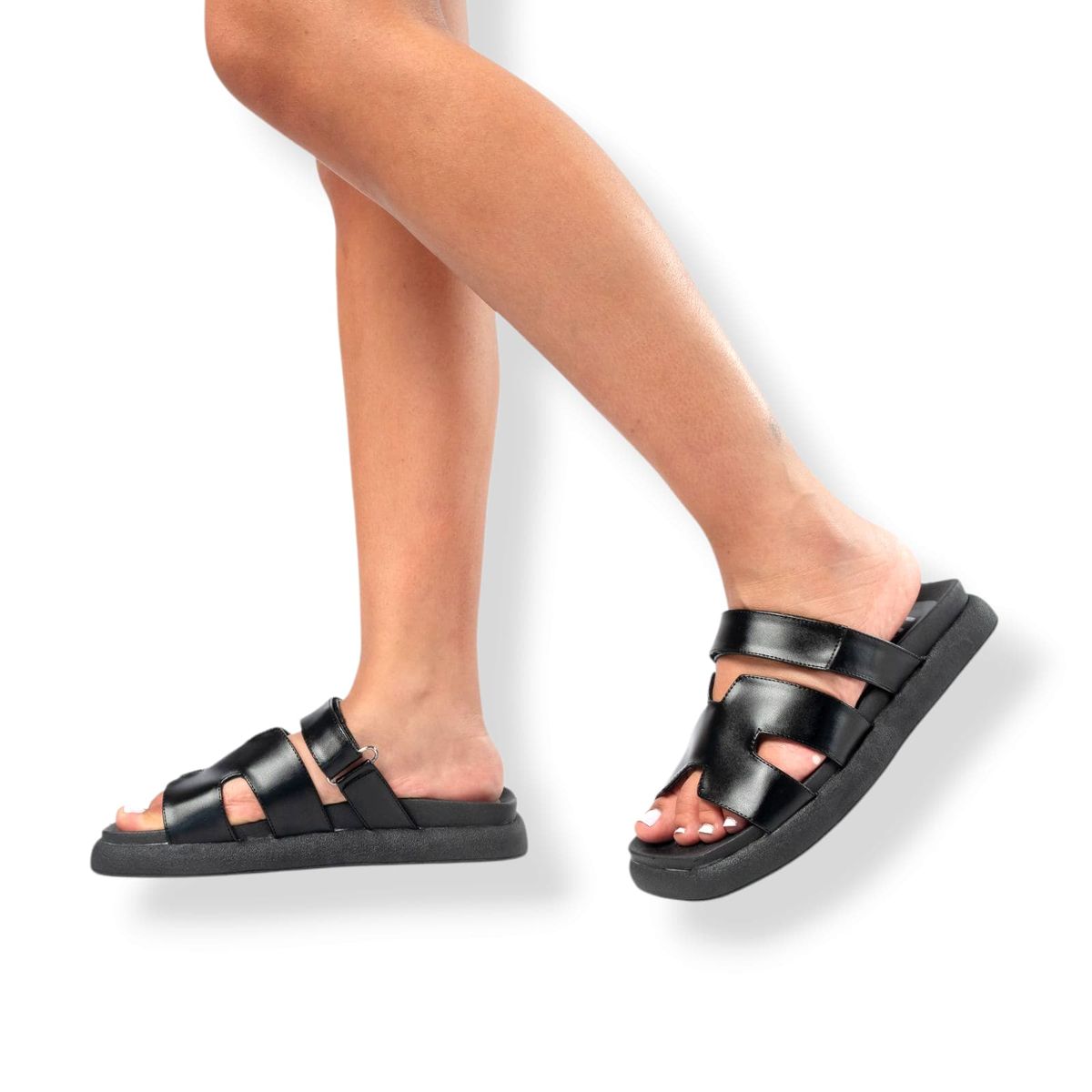 LB LIBBY CALZADOS Y ACCESORIOS - SANDALIAS MUJER CASUAL COLOR NEGRO BALI