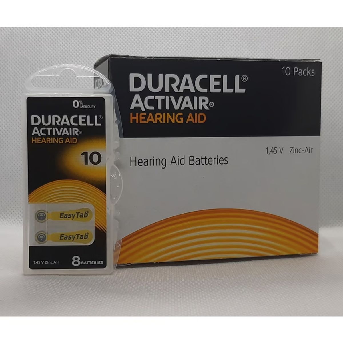 DURACELL - PILAS PARA AUDIFONOS DURACELL 10 CAJA  80 UND (10 BLISTER x 8 PILAS)