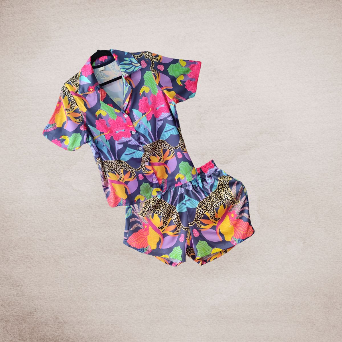 SENSA SILK - Pijama mujer verano seda estampada