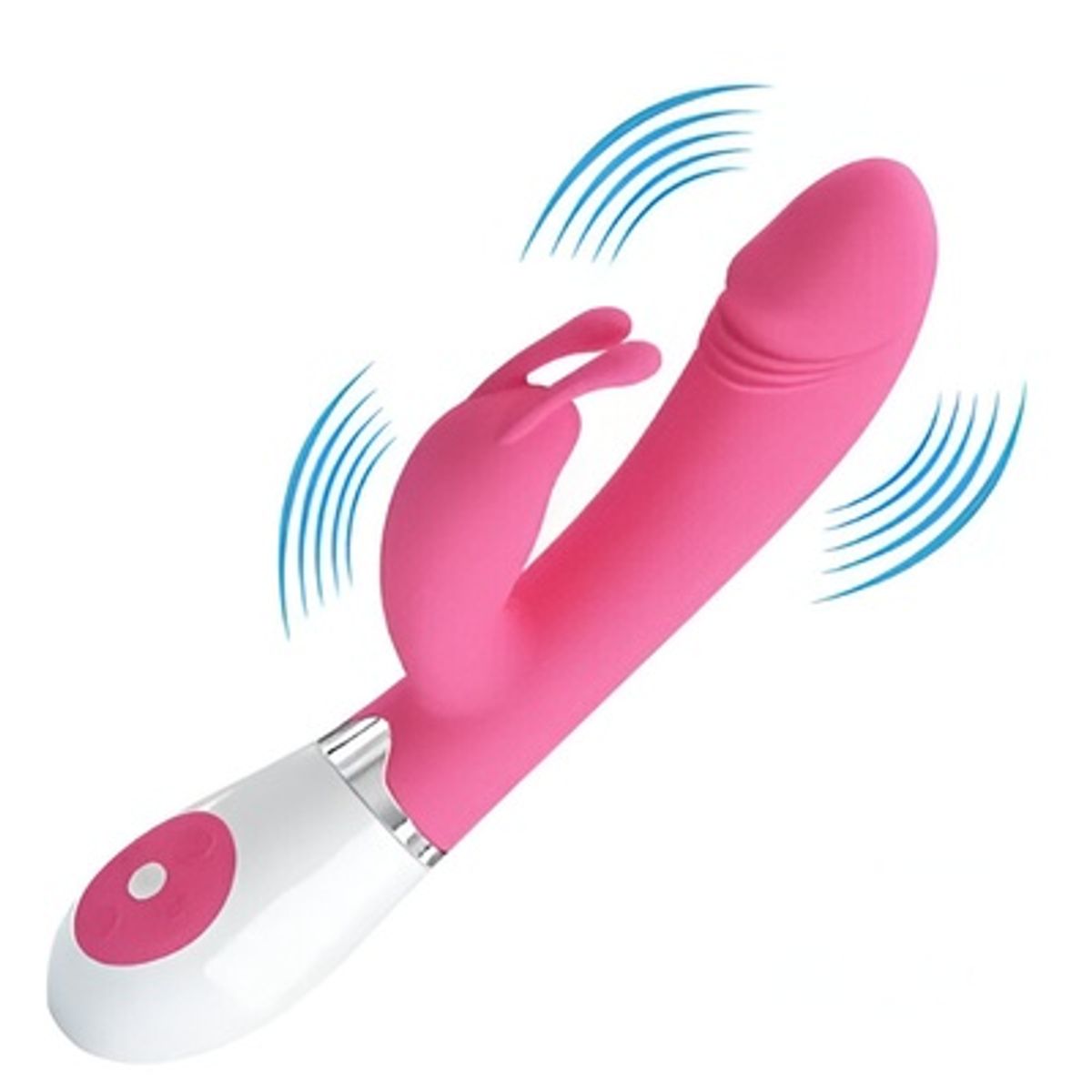 PRETTY LOVE - VIBRADOR CONEJO DE DOBLE ESTIMULACION 30 FUNCIONES