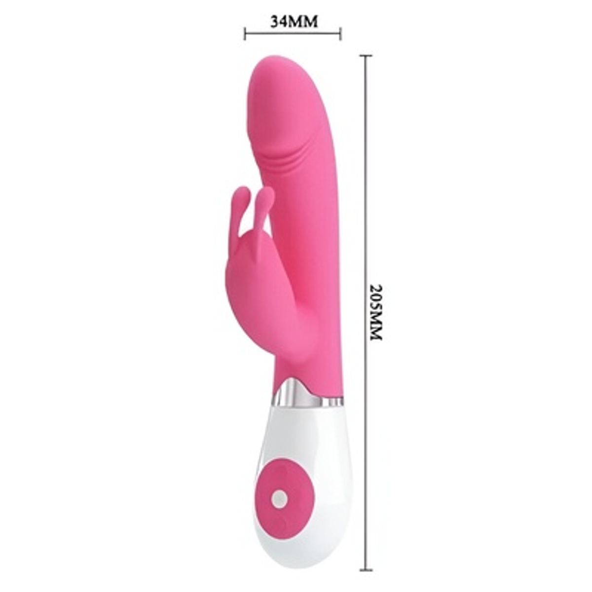PRETTY LOVE - VIBRADOR CONEJO DE DOBLE ESTIMULACION 30 FUNCIONES