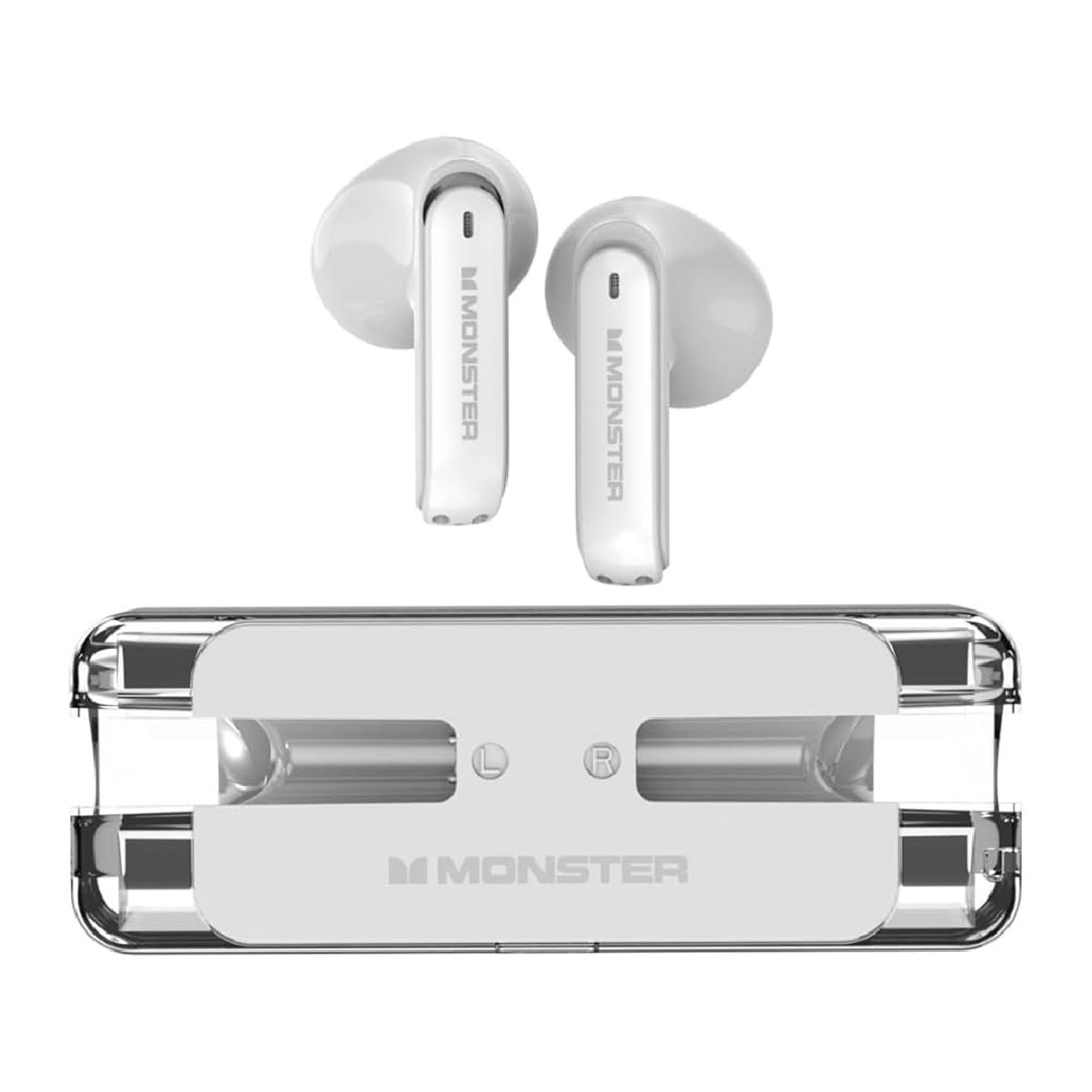 MONSTER - Audífonos Bluetooth Gamer Monster XKT08 Blancos