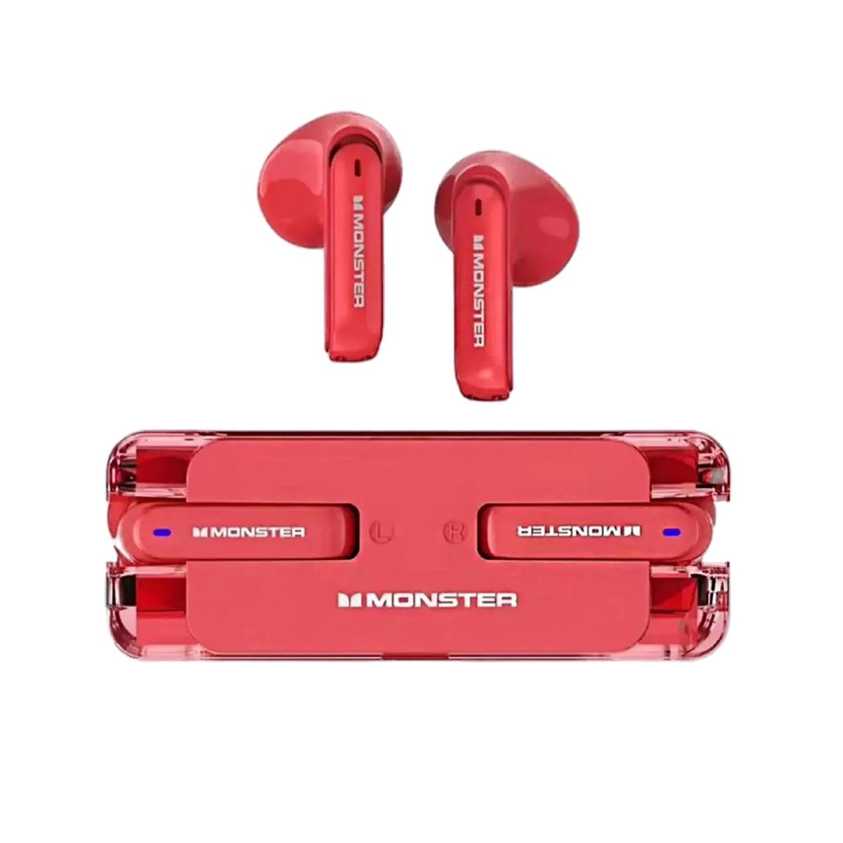 MONSTER - Audífonos Bluetooth Gamer Monster XKT08 Rojo