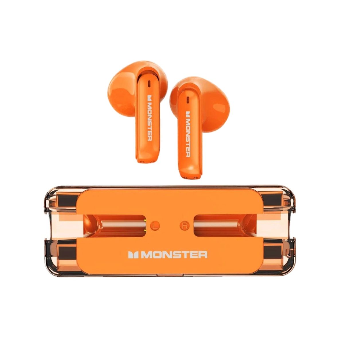 MONSTER - Audífonos Bluetooth Gamer Monster XKT08 Naranja