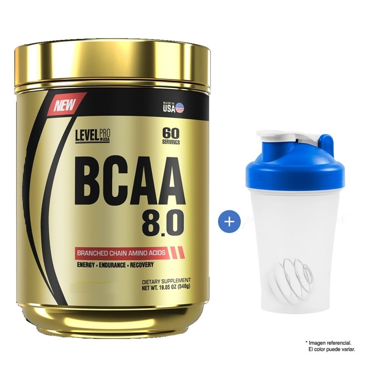 LEVEL PRO - PRO BCAA 8.0 AMINOACIDO 540GR FRUIT PUNCH LEVEL PRO