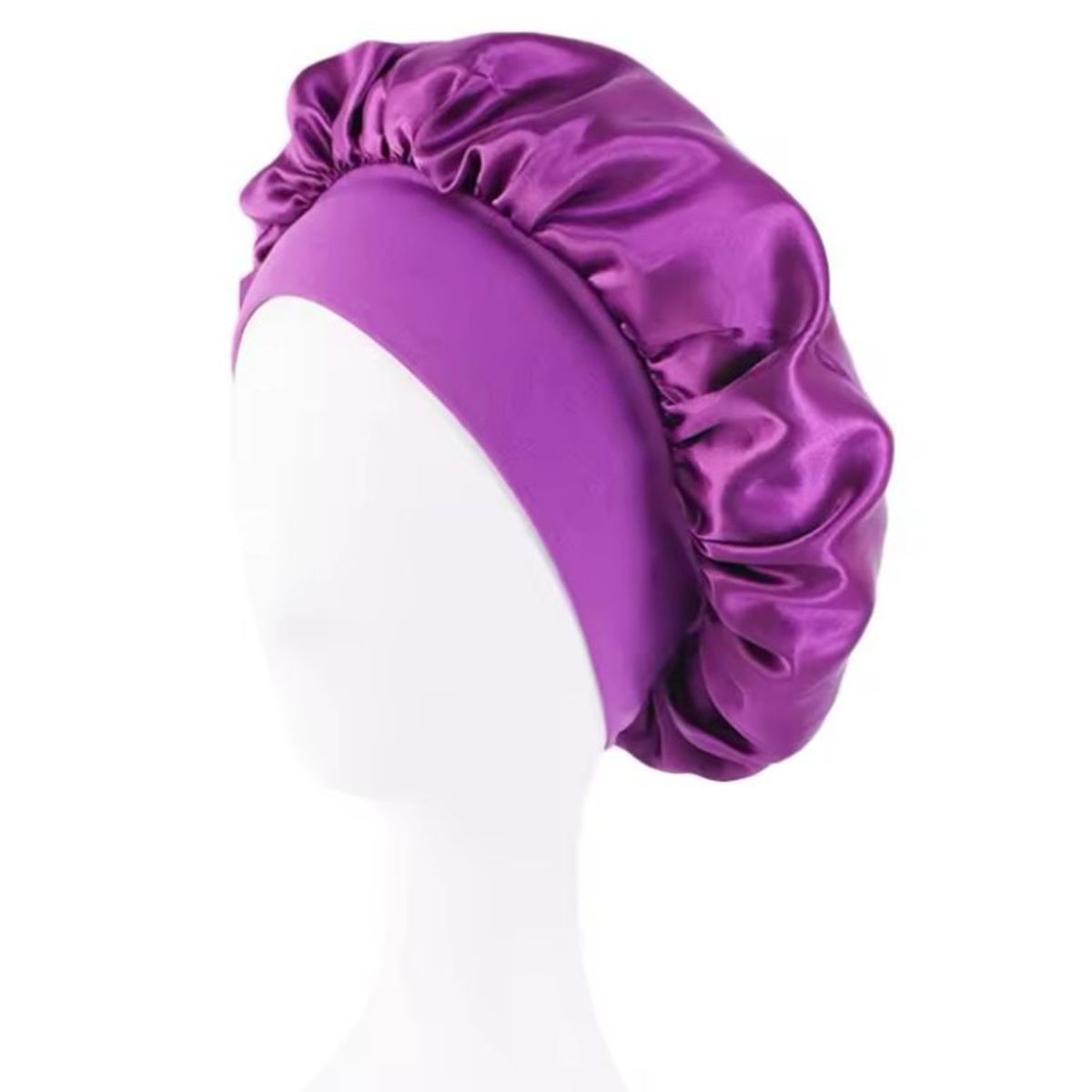 MORITA BAG STORE - GORRO SATIN PARA DORMIR CABELLO LISO Y RIZADO EVITA ENREDOS MORADO