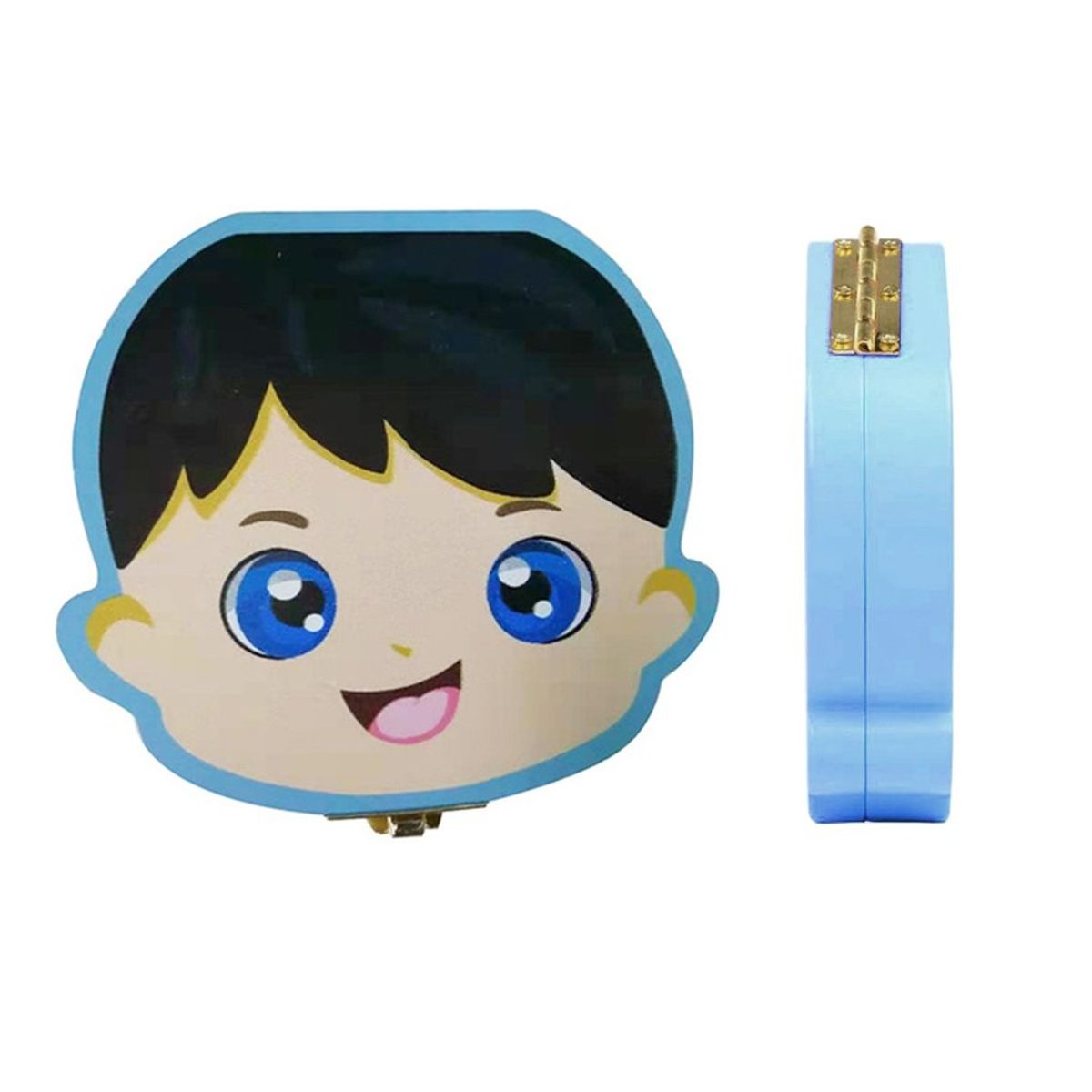 GENERICO - CAJA ORGANIZADORA PARA DIENTES DE LECHE - BABY GIRL CELESTE