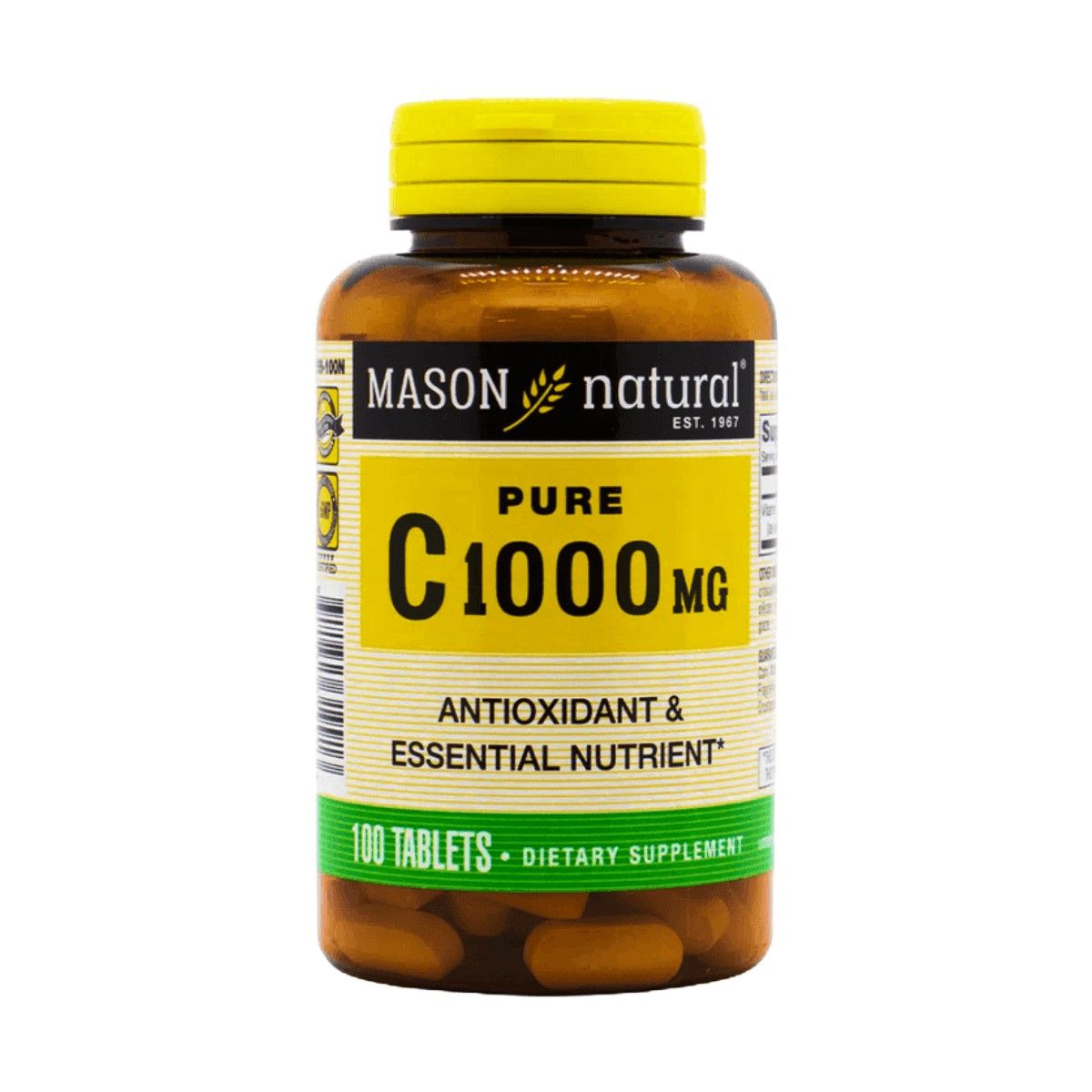 MASON NATURAL - VITAMINA C-1000 MG 100TABLETAS