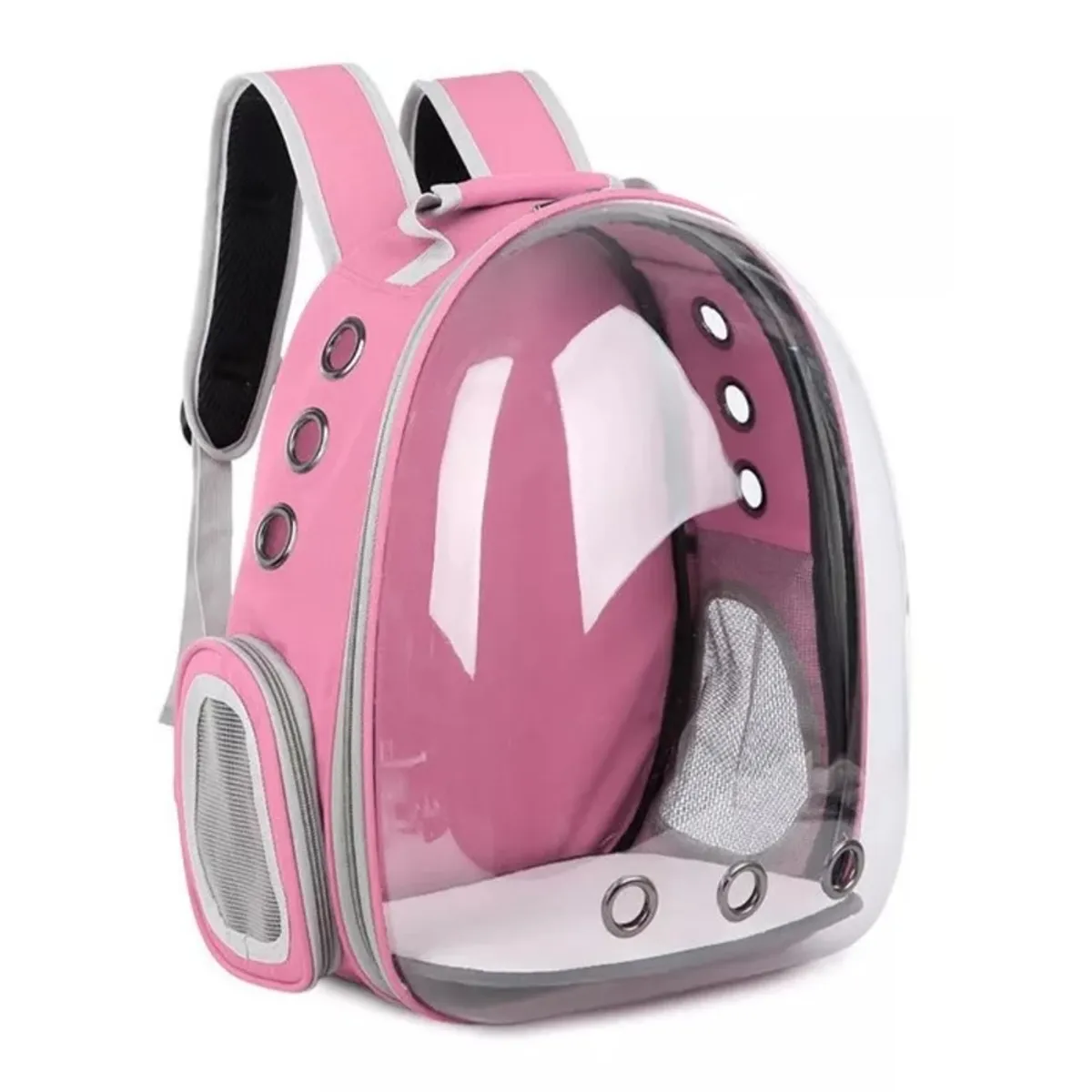 GENERICO - MOCHILA TRANSPORTADORA DE MASCOTAS ROSADO