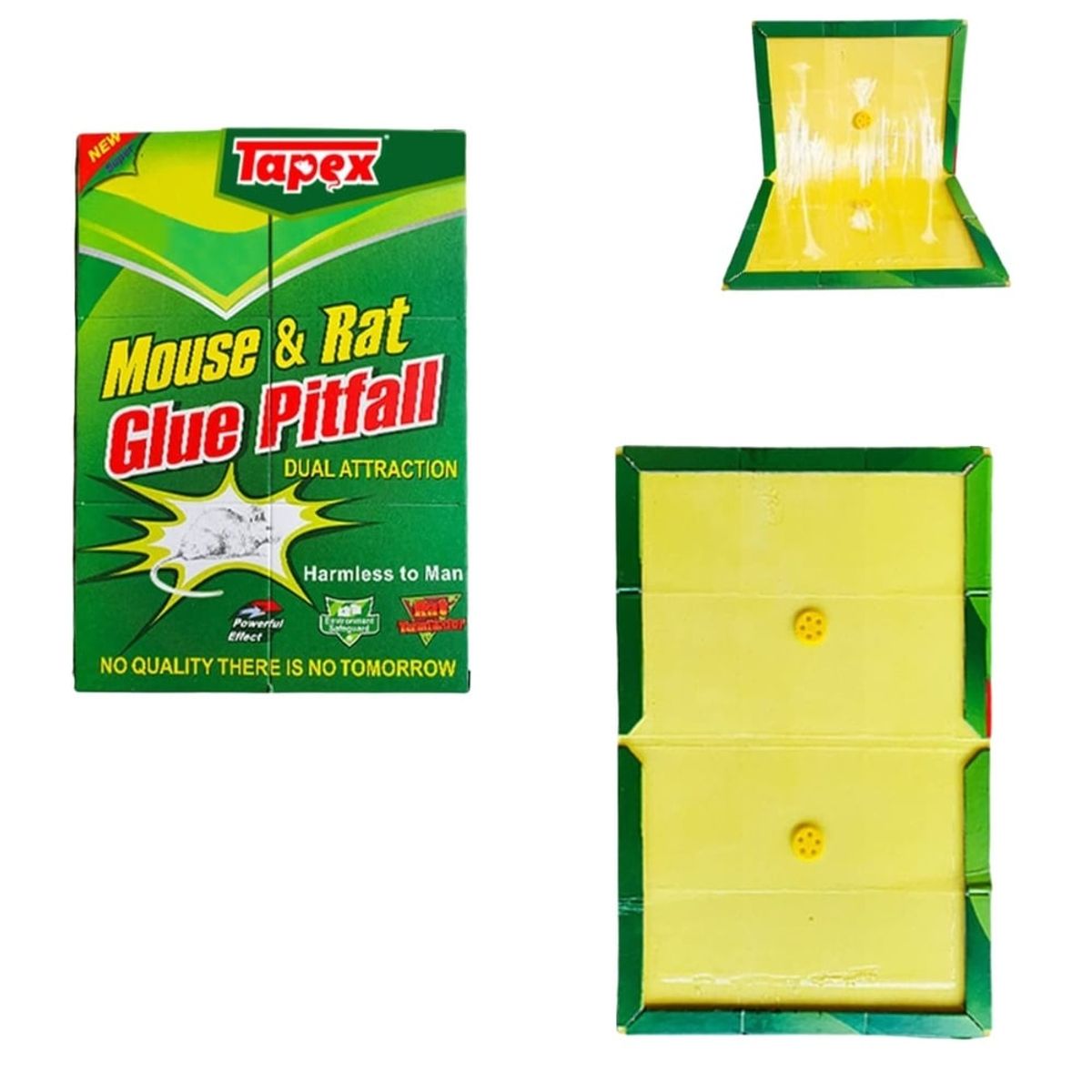 GENERICO - Trampa Para Ratas 5 PIEZAS Pegamento Adhesivo